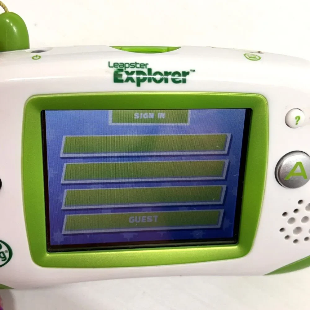 Leapfrog Leapster Explorer 2010 Handheld Game System Tested Works with 9 Games
